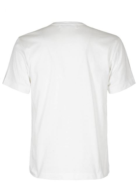 t-shirt black heart unisex bianco COMME DES GARÇONS PLAY | AX-T070-0511